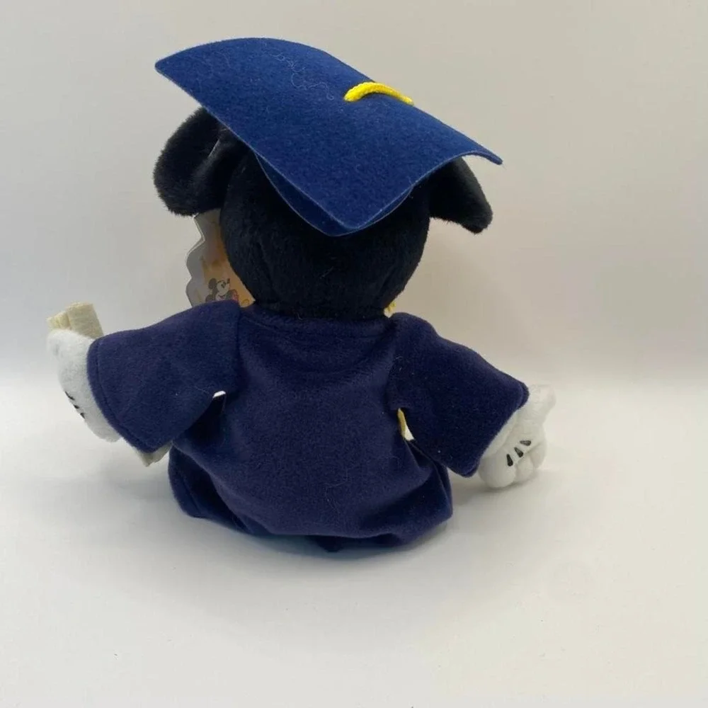 Disney‎ Mickey Mouse Graduation Bean Bag Plush – Cap & Diploma – NWT
